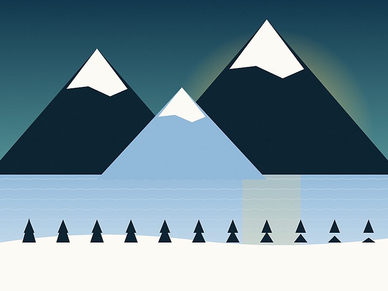 Drei Zinnen in den Dolomiten im Winter